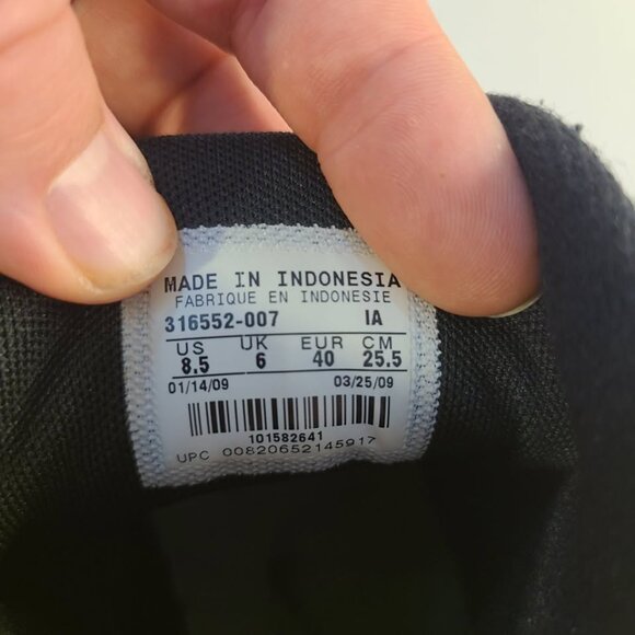 Rare Woman's Nike Greco Supreme Wrestling Shoes Black Leather 2009 Size 8.5 - Picture 9 of 9